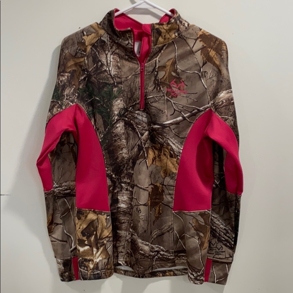 Camo quarter zip